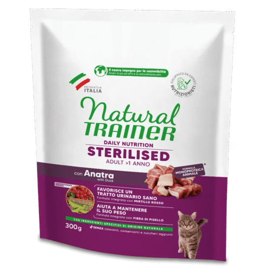 TRA CAT NAT ADULT STERILISED DUCK 300GR