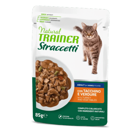 TRA CAT NAT ADULT STRACCETTI TACCHINO 85GR