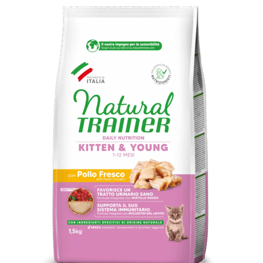 TRA CAT NAT KITTEN POLLO 1,5KG MIRTILLO