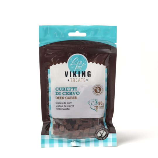 LEOPET VIKING CUBETTI DI CERVO 80 G