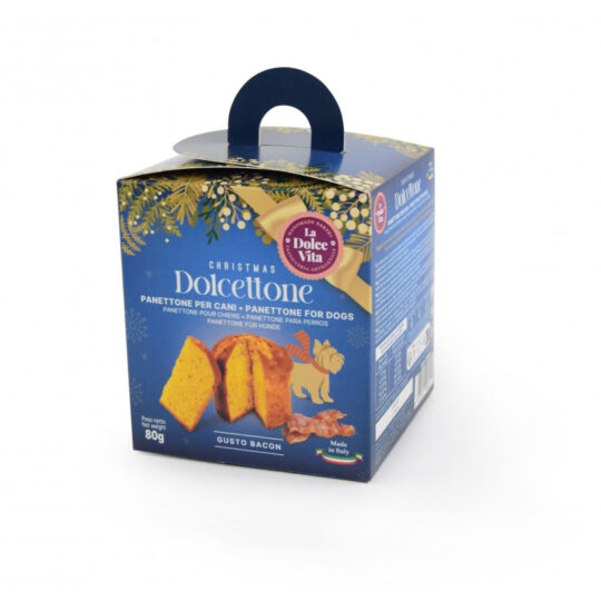 DOLCETTONE PANETTONE PER CANI BACON 80 G
