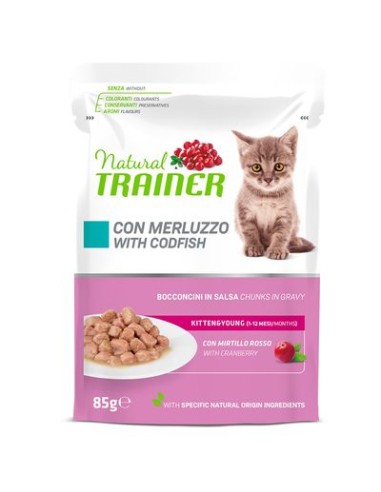 TRA CAT NAT UM BUSTA KITTEN&YOUNG CODFISH 85GR