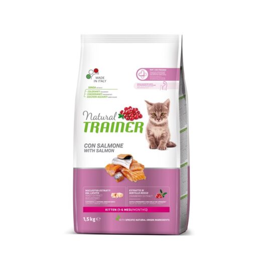 TRA CAT NAT KITTEN SALMONE 1,5KG MIRTILLO