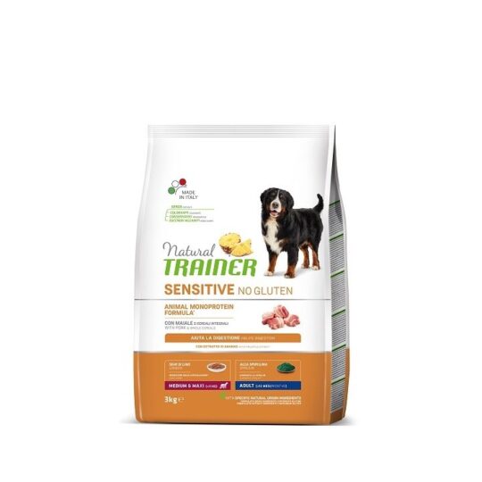 TRA NAT SENSITIVE M/M MAIALE 3KG NO GLUTEN