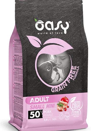 OASY DRY DOG GRAIN FREE MONOPROTEICO ADULT MAIALE 800 gr