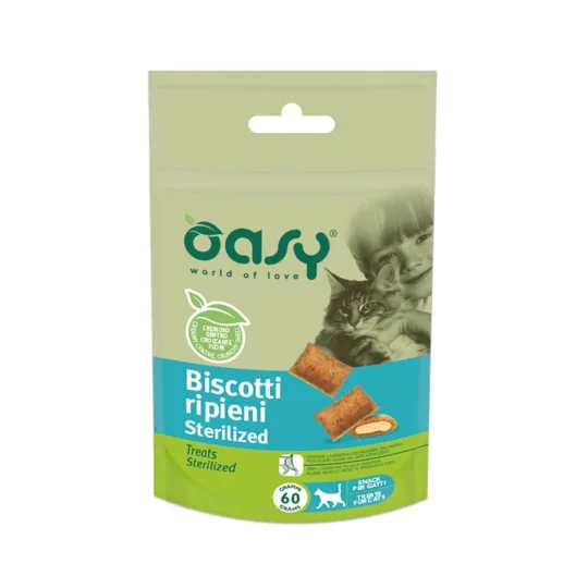 Oasy Snack Cat - BISCOTTI ripieni STERILIZED 60 gr
