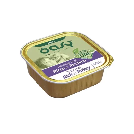 Oasy delizioso patè ricco di tacchino 100gr