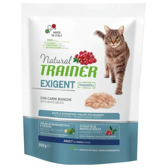 TRA CAT NAT ADULT EXIGENT TACCHINO 300GR MIRTILLO