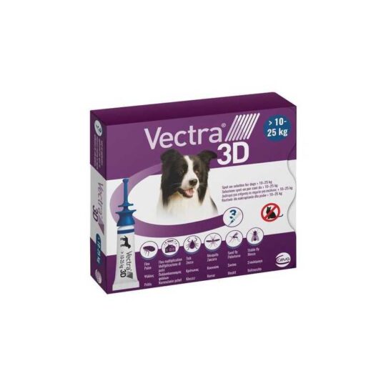 VECTRA 3D CANI 3APPL. BLU 10KG-25KG.