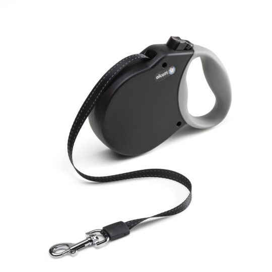 guinzaglio leopet retrattile 5m nero