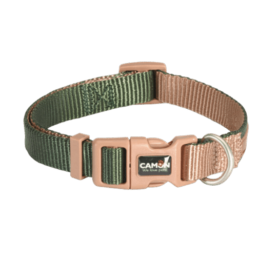 CAMON COLLARE REGOLABILE DoublePremium Verde Ecru 25x480 660mm