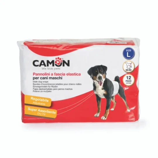 CAMON PANNOLINI a fascia per cani Maschi Misura 3 (12p) 1conf