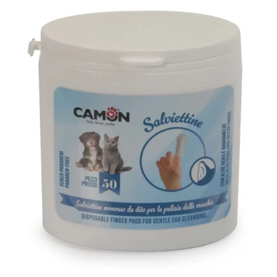 CAMON SALVIETTINE da dito per pulizia ORECCHIE (50p)