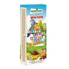 MANITOBA STICK PAPPAGALLINI & INSEPARABILI FRUTTA MIELE  2pz. x 30g