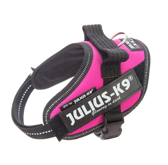 JULIUS-K9 POWERHARNESS PETTORINA ROSA SCURO MINIMINI 40-53CM-4-7KG