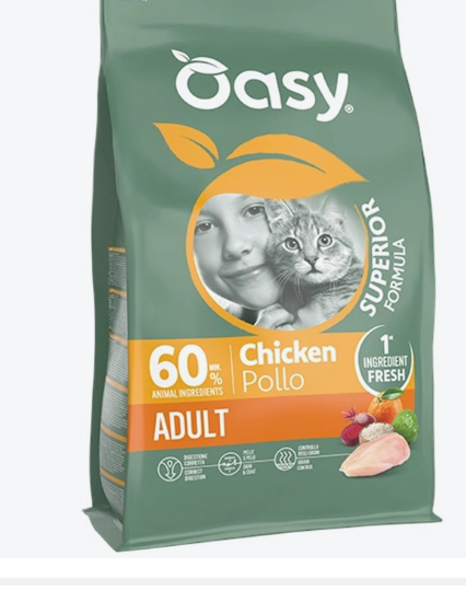 Oasy Cat Superior Formula Adult Pollo 6 kg Per Gatti