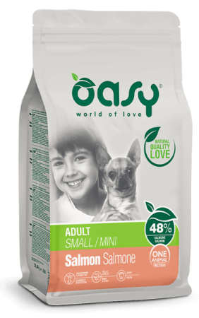 Oasy Dry Dog OAP - ADULT SMALL MINI SALMONE 2,5 Kg