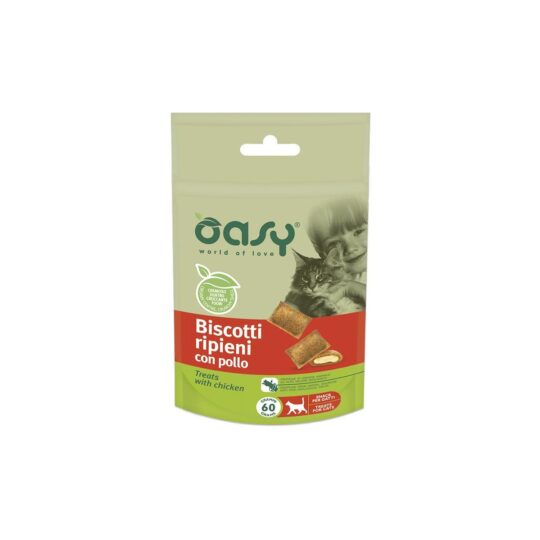 Oasy Snack Cat - BISCOTTI ripieni con POLLO 60 gr