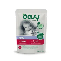 Oasy Wet Cat Bocconcini - ADULT AGNELLO Busta 85 gr (12pz)