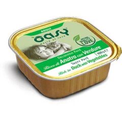 "Oasy Wet Cat DELIZIOSO PATÉ - ADULT ANATRA CON VERDURE Vaschetta 100 gr (16pz)"