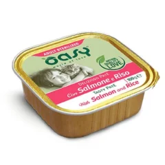 "Oasy Wet Cat DELIZIOSO PATÉ - ADULT STERILIZED SALMONE Vaschetta 100 gr (16pz)"
