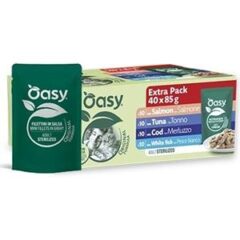 Oasy Wet Cat Original - MultiPack Adult Sterilized FISH SELECTION (40x85g)