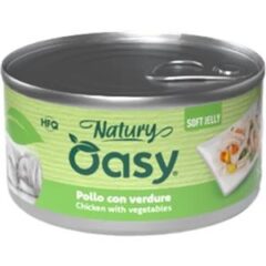Oasy Wet Dog Natury Soft Jelly - POLLO CON VERDURE Lattina 150 gr (24pz)