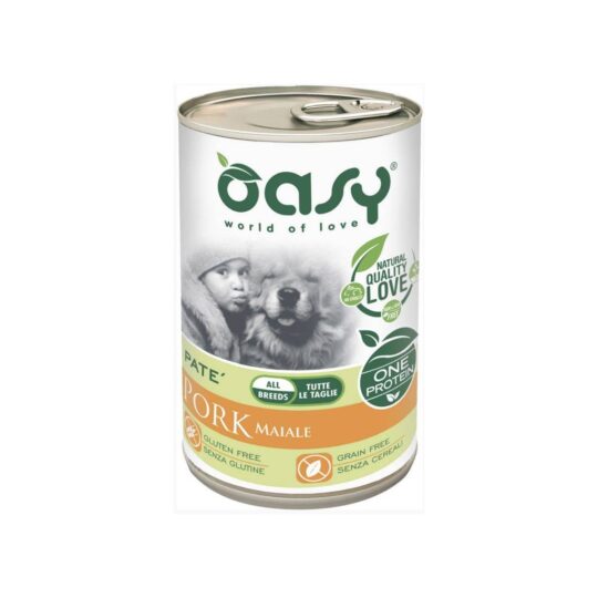 Oasy Wet Dog ONE - ADULT MEDIUM LARGE MAIALE Lattina 400 gr