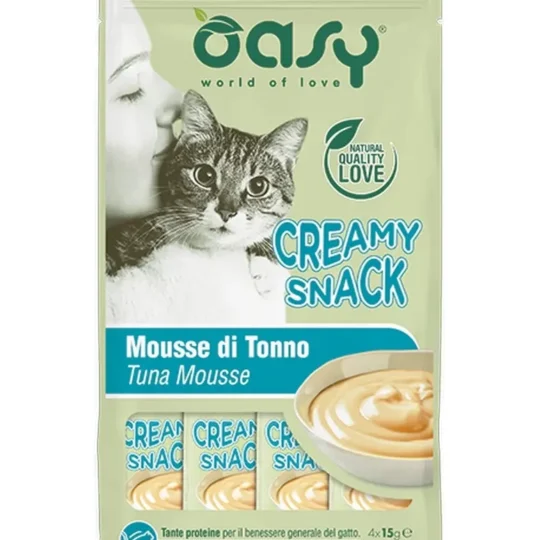 Oasy Snack Cat - CREAMY SNACK TONNO (4X15gr)