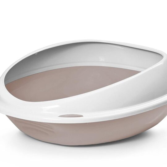 RECORD ARENA LETTIERA OVALE CON CORNICE TORTORA 57X39X18 cm