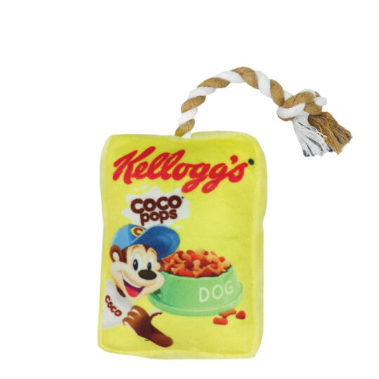 RECORD KELLOGG'S COCO POPS PELUCHES CON CORDA GIALLO 9X4X15 cm