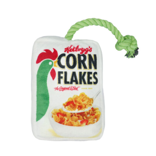 RECORD KELLOGG'S CORN FLAKES PELUCHES CON CORDA BIANCO 9X4X15 cm