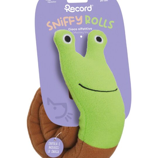 RECORD SNIFFY ROLLS GIOCO OLFATTIVO LUMACA VERDE 72 cm
