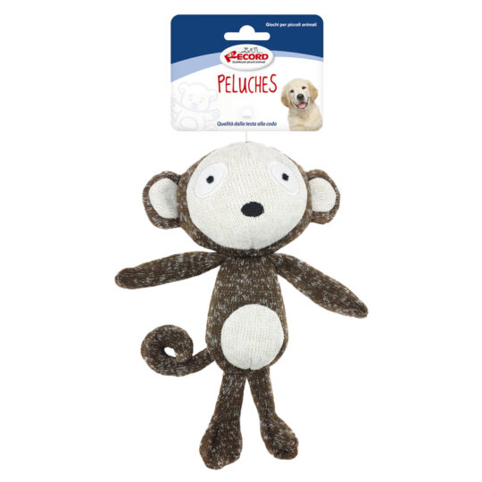 RECORD SOFTY SCIMMIA PELUCHES SCIMMIA GRIGIO 19 cm
