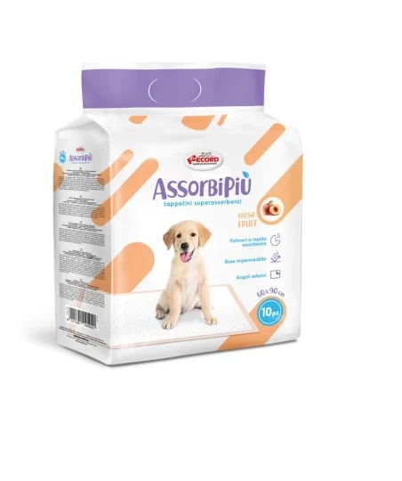 RECORD ASSORBIPIU 10 TAPPETINI ASSORBENTI FRUTTA 60X90