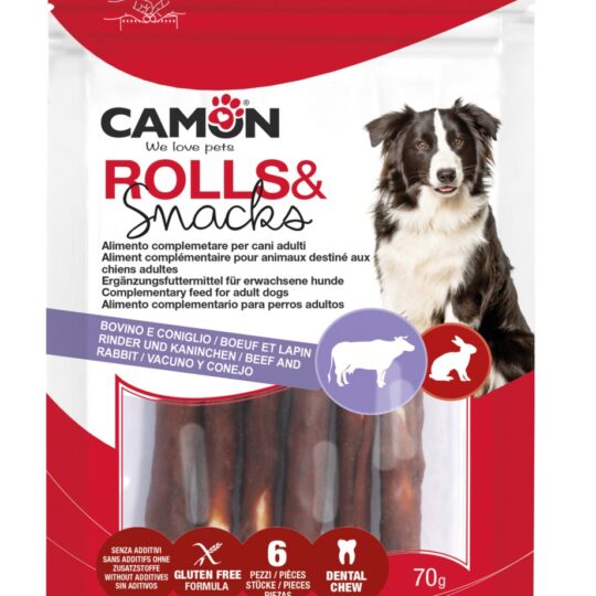 CAMON ROLLS con Coniglio 12cm x 6 pz 70gr