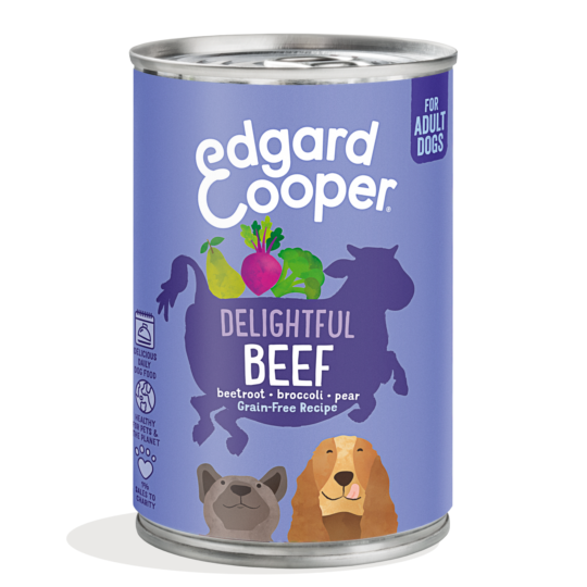 Edgard & Cooper Manzo con barbabietola, broccoli & pera - 400g