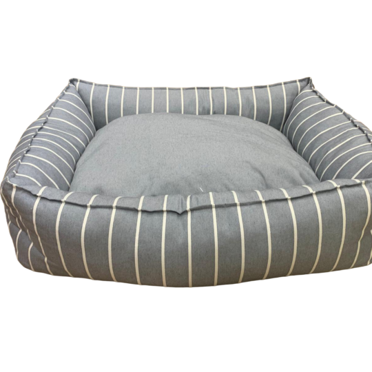 LEOPET CUCCIA ELBA GREY STRIPES CUSCINO ESTRAIBILE  70X85 CM