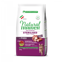 TRA CAT NAT ADULT STERILISED DUCK 1,5KG