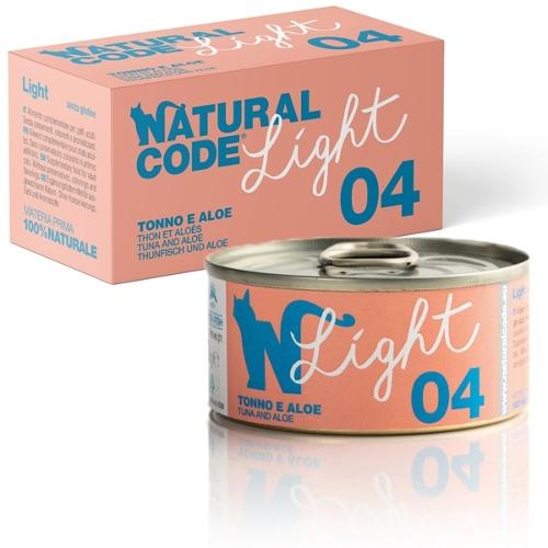 Natural Code Light 04 Tonno e Aloe - pack 4x70g