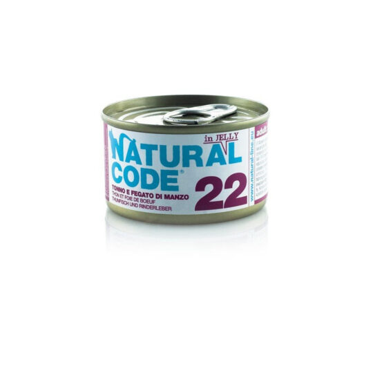 Natural Code 22 Tonno e Fegato di Manzo in Jelly - 85g