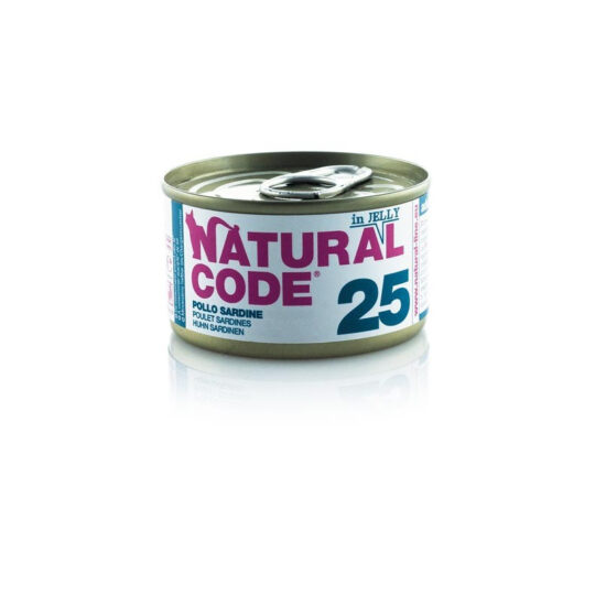 Natural Code 25 Pollo e Sardine in Jelly - 85g