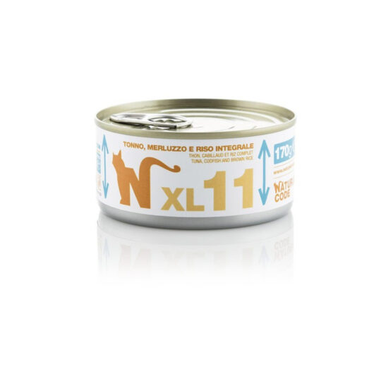 Natural Code XL11 Tonno, Merluzzo e Riso Integrale - 170g