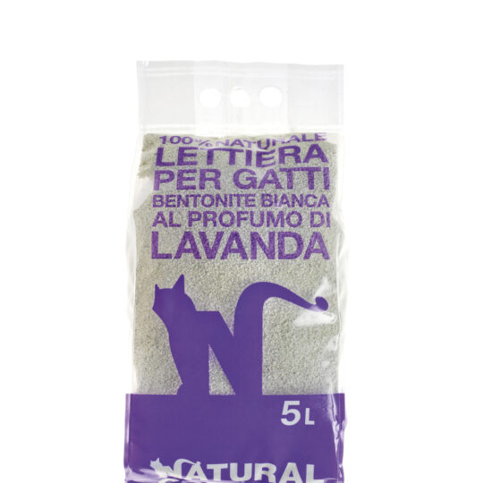 Natural Code Lettiera Bentonite Agglomerante Lavanda 5lt