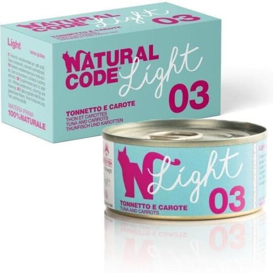Natural Code Light 03 Tonnetto e Carote - pack 4x70g