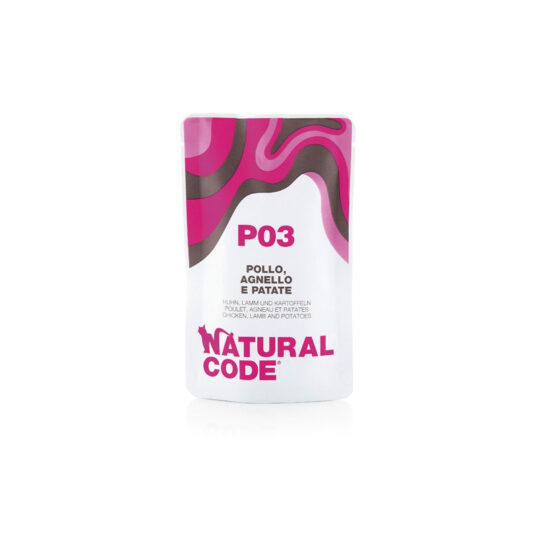 Natural Code P03 Pollo, Agnello e Patate - 70g