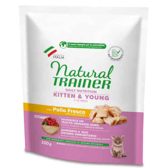 NATURAL TRAINER KITTEN POLLO 300GR