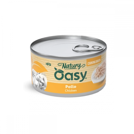 Oasy Wet Cat Natury Cooking Broth - POLLO Lattina 85 gr
