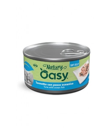 Oasy Wet Dog Natury Soft Jelly - TONNETTO CON PESCE OCEANICO Lattina 150 gr