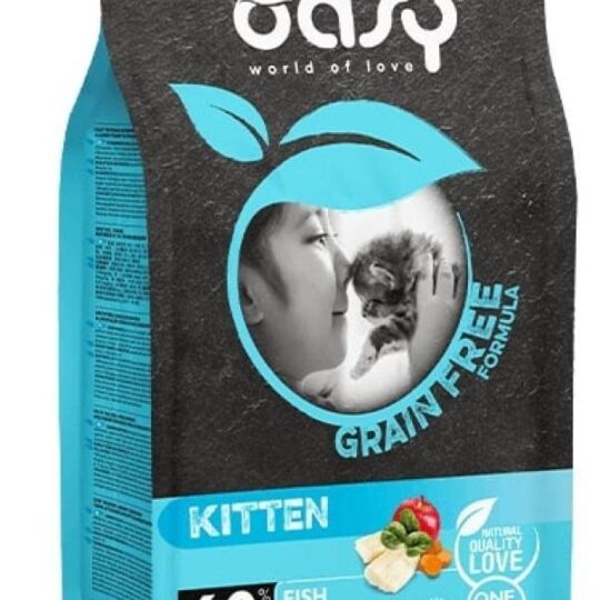 Oasy Dry Cat GRAIN FREE - KITTEN PESCE 1,5 Kg
